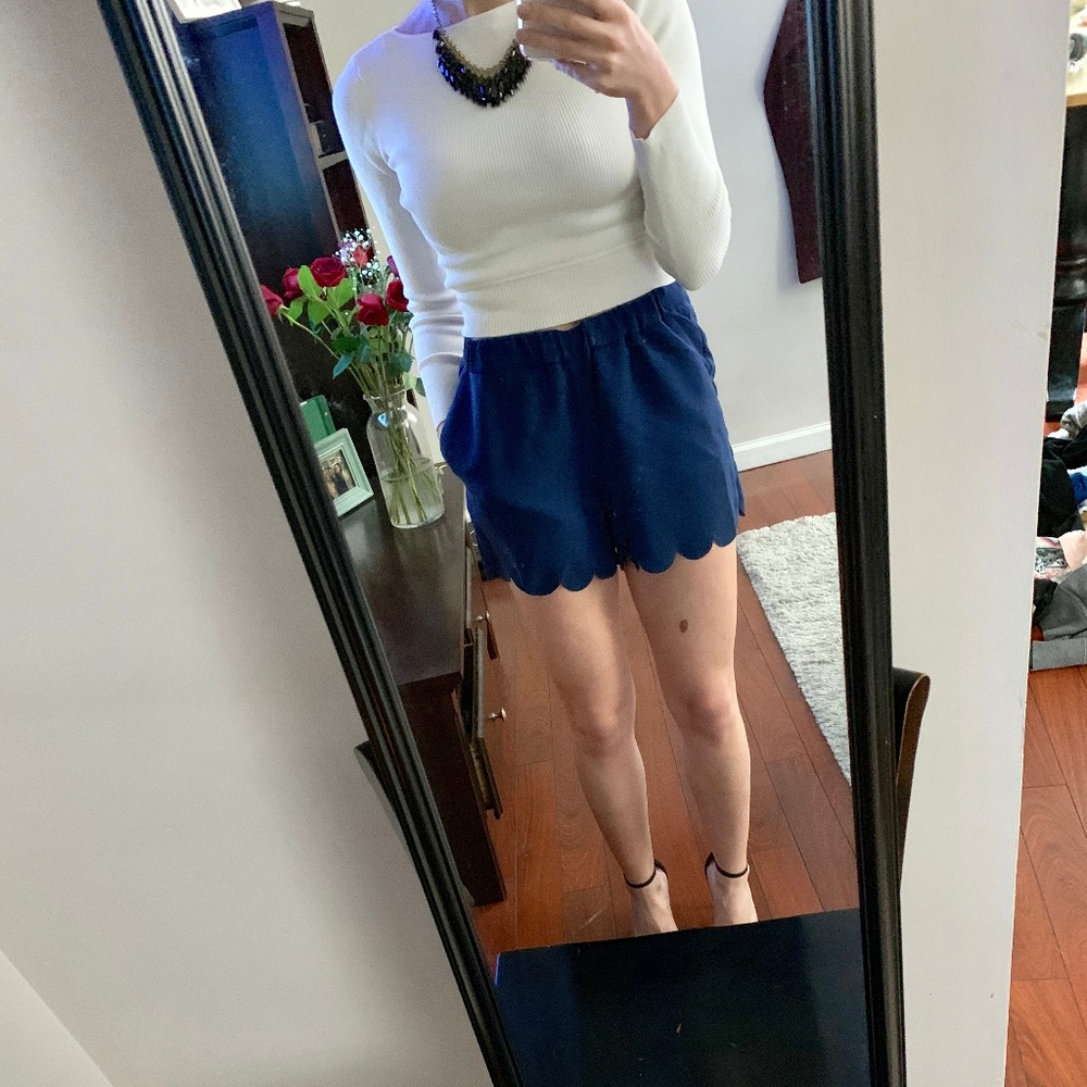 Madewell scalloped shorts